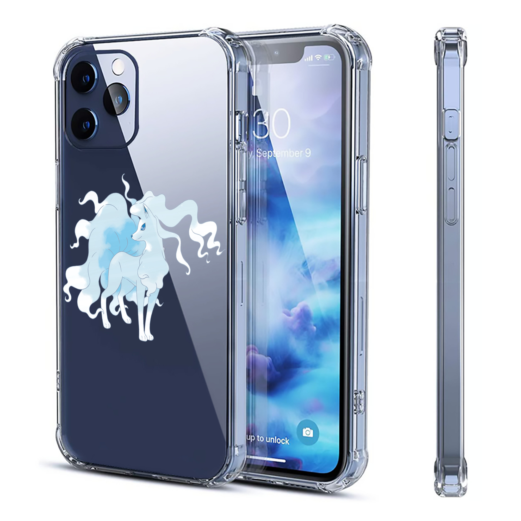 （画像用） ポケットモンスター Pokémon 【iPhone 12シリーズ対応】透明スマホケース（クリアソフトケース）